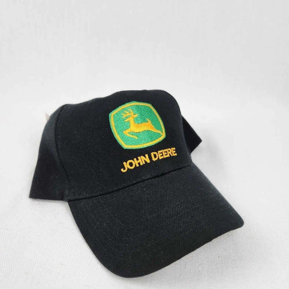 John Deere Logo Curved Bill Adjustable Hat